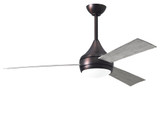 Donaire 3 Blade Ceiling Fan with Light Kit 52 Inch Wide by Matthews Fans - DA