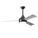 Donaire 3 Blade Ceiling Fan with Light Kit 52 Inch Wide by Matthews Fans - DA