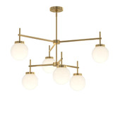 Rigsby 6 Light 2 Tier Chandelier 31 Inch Tall and 40 Inch Wide by Progress - P400470