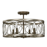Madeline 4 Light 20 Inch Wide Semi Flush Mount by Austin Allen - MAD4L