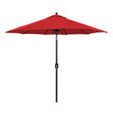 9 Foot Auto Tilt Aluminum Crank Lift Octagon Market Umbrella by Galtech - 736