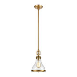 Rutherford 1 Light Mini Pendant 13 Inch Tall and 9 Inch Wide by Atlas - CL11672