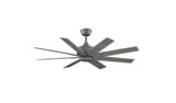 Levon Custom 8 Blade Ceiling Fan with Light Kit 52 Inch Wide by Fanimation - FPD7912-52