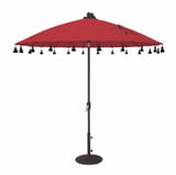 8.5 Foot Aluminum Crank Lift Round Market Umbrella by Simply Shade - SSUSC45109