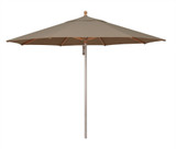 11 Foot Anodized Aluminum Pulley Lift Round Market Umbrella by Simply Shade - SSUWA811SS