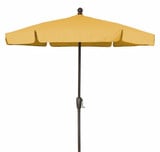 7.5 Foot Garden Crank Lift Hexagon Market Umbrella by Fiberbuilt - 7GCR
