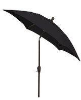 7.5 Foot Tilting Crank Lift Hexagon Patio Market Umbrella by Fiberbuilt - 7HCR-T