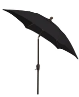 7.5 Foot Tilting Crank Lift Hexagon Patio Market Umbrella by Fiberbuilt - 7HCR-T