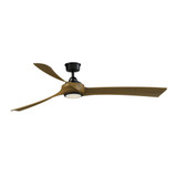 Wrap Custom 3 Blade Ceiling Fan 15.96 Inch and 72 Inch Wide by Fanimation - FPD8531-72