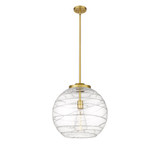 Athens Deco Swirl 1 Light Stem Hung Pendant 15.88 X 15.75 by Innovations - 221-1S-G1213-16