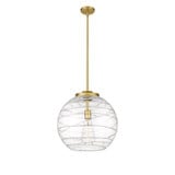 Athens Deco Swirl 1 Light Stem Hung Pendant 15.88 X 15.75 by Innovations - 221-1S-G1213-16