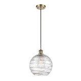 Athens Deco Swirl 1 Light Cord Hung Mini Pendant 11.63 X 10 by Innovations - 516-1P-G1213-10