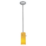 Cylinder 1 LED Mini Glass Pendant with Rod by Access - 28030-RR-CYLI