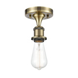 Bare Bulb 1 Light Semi Flush Mount 5.5 Inch X 4.5 Inch Wide by Innovations - 516-1C