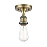 Bare Bulb 1 Light Semi Flush Mount 5.5 Inch X 4.5 Inch Wide by Innovations - 516-1C