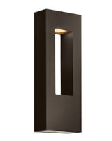 Atlantis 2 Light Modern Outdoor Wall Lantern 16 Inch Tall by Hinkley - 1648