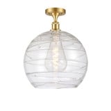 Athens Deco Swirl 1 Light Semi Flush Mount 16.38 X 13.75 by Innovations - 516-1C-G1213-14