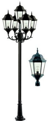 137.46 Inch 5 Light Post Top Mount by Dabmar - GM2305