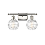 Athens Deco Swirl 2 Light Bath Vanity 9.13 X 15.88 Inch Wide by Innovations - 516-2W-G1213-6