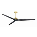 Spitfire 3 Blade Ceiling Fan 19.42 Inch Tall and 84 Inch Wide by Fanimation - FPD6721-84