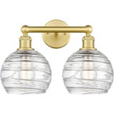 Athens Deco Swirl 2 Light Bath Vanity 12.13 X 17 Inch Wide by Innovations - 616-2W-G1213-8