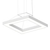 Pi 72W 1 LED Square Ring Pendant 2.5 Inch Tall and 30 Inch Wide by Sonneman - 3986