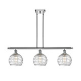 Athens Deco Swirl 3Light Stem Hung Island 10.38 InchX36 Inch by Innovations - 516-3I-G1213-8