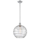 Athens Deco Swirl 1 Light Stem Hung Mini Pendant 12.88 X 12 by Innovations - 516-1S-G1213-12