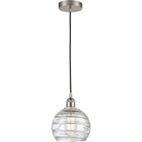 Athens Deco Swirl 1 Light Cord Mini Pendant 9.88 X 8 by Innovations - 616-1P-G1213-8