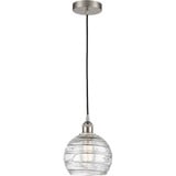 Athens Deco Swirl 1 Light Cord Mini Pendant 9.88 X 8 by Innovations - 616-1P-G1213-8