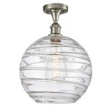 Athens Deco Swirl 1Light Semi Flush Mount 14.63 InchX12 Inch by Innovations - 516-1C-G1213-12