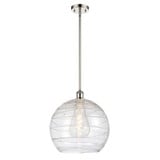Athens Deco Swirl 1 Light Stem Hung Mini Pendant 14.63X13.75 by Innovations - 516-1S-G1213-14