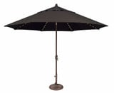 Lanai 11 Foot Aluminum Crank Lift Octagon Market Umbrella by Simply Shade - SSUM81SL