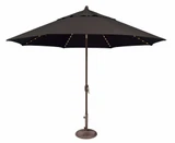 Lanai 11 Foot Aluminum Crank Lift Octagon Market Umbrella by Simply Shade - SSUM81SL