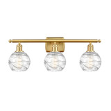Athens Deco Swirl 3 Light Bath Vanity 9.13 X 25.88 Inch Wide by Innovations - 516-3W-G1213-6