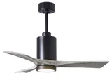 Patricia 3 3 Blade Ceiling Fan with Light Kit 42 Inch Wide by Matthews Fans - PA3-42