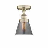 Cone 1 Light 6.5 Inch Wide Industrial Semi Flush Mount by Innovations - 616-1F-G6