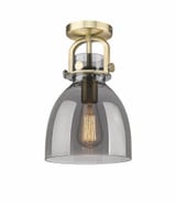 Newton Bell 1 Light Arched Flush Mount 8 Inch Wide by Innovations - 410-1F-G412-8