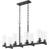 Mercier 8 Up Light Linear Chandelier by Quorum - 651-8