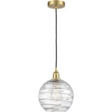 Athens Deco Swirl 1 Light Cord Down Mini Pendant 11.63 X 10 by Innovations - 616-1P-G1213-10