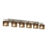 Fusion Aero 6 Light Mror Glass Vanity Light by Justice Design - FSN-8706-55-MROR