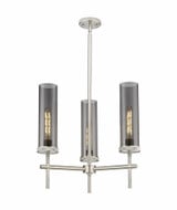 Lincoln 3 Light Stem Chandelier 19.5 Inch X21.25 Inch Wide by Innovations - 471-3CR-G471-12