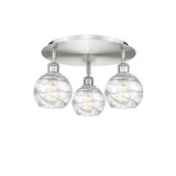 Athens Deco Swirl 3 Light Semi Flush Mount 10.13 X 17.63 by Innovations - 516-3C-G1213-6