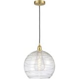Athens Deco Swirl 1 Light Cord Down Mini Pendant 15.13X13.75 by Innovations - 616-1P-G1213-14