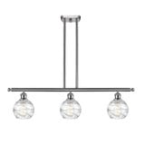 Athens Deco Swirl 3 Light Stem Hung Island 8.63 InchX36 Inch by Innovations - 516-3I-G1213-6
