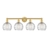 Athens Deco Swirl 4 Light Bath Vanity 12.13 X 35 Inch Wide by Innovations - 616-4W-G1213-8