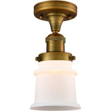 Canton 1 Light Small Semi Flush Mount 11.5 and 6 Inch Wide by Innovations - 517-1CH-G18S