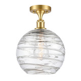 Athens Deco Swirl 1Light Semi Flush Mount 12.88 InchX10 Inch by Innovations - 516-1C-G1213-10