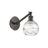 Athens Deco Swirl 1 Light Wall Sconce 8.13 X 5.88 Inch Wide by Innovations - 317-1W-G1213-6