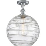 Athens Deco Swirl 1Light Semi Flush Mount 15.38 InchX12 Inch by Innovations - 616-1F-G1213-12